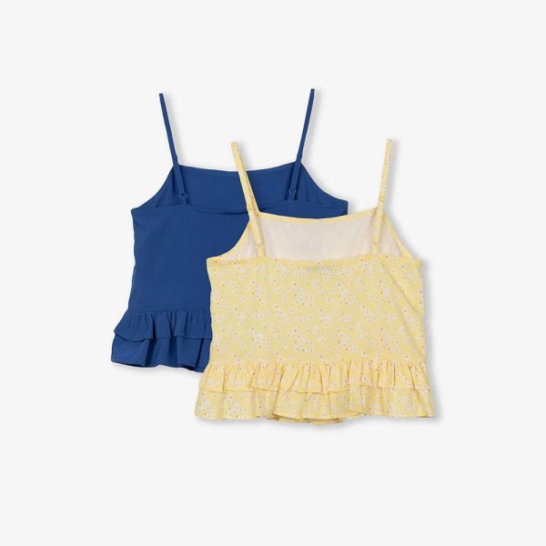 Παιδικό σετ μπλουζάκια αμάνικο μπλέ και κίτρινο Tiffosi 10044053 για κορίτσια (7-14 ετών)