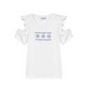 Παιδική μπλούζα gotta keep goin άσπρο Tiffosi 10043660 για κορίτσια (7-14 ετών)