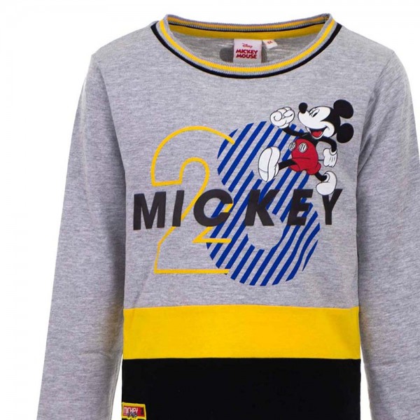 Παιδική μπλούζα Disney Mickey γκρι-κίτρινο για αγόρια (3-8 ετών)