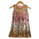 Παιδικό φόρεμα παγιέτα ροζ/χρυσό (1-12 ετών)
