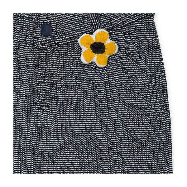 Παιδικό παντελόνι φόρμα με λουλούδι γκρι για κορίτσια Tuc Tuc 11310149 (2-6 ετών)