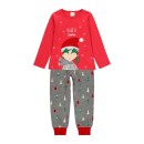 Παιδική πιτζάμα κόκκινη με δεντράκια Boboli 965123-3761 για κορίτσια (4-12 ετών)