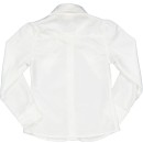 Παιδικό πουκάμισο σατέν λευκό για κορίτσια (9-16 ετών)