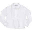 Παιδική πουκαμίσα μεσάτη λευκή για κορίτσια (9-16 ετών)