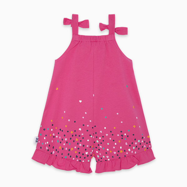 Παιδική σαλοπέτα ροζ με καρδούλες Tuc Tuc 11300318 για κορίτσια (1-6 ετών)