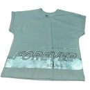 Παιδικό σετ t shirt με κολάν forever μέντα για κορίτσια (5-9 ετών)