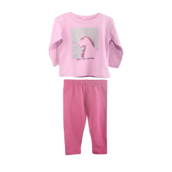 Παιδικό σετ μπλούζα κολάν ροζ Joyce 2361145 για κορίτσια (1-5 ετών)