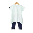 Παιδικό σετ t-shirt με κολάν βεραμάν-μπλε για κορίτσια (5-7 ετών)