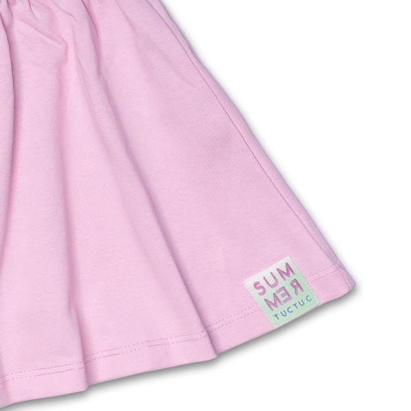 Παιδικό σετ μπλούζα-σορτς πολύχρωμο-ροζ malibu Tuc Tuc 11349864 για κορίτσια  (10-16 ετών)