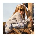 Παιδική ζακέτα πλεκτή με αστεράκι γκρι για κορίτσια Tuc Tuc 11310227 (2-6 ετών)