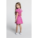 Παιδικό κοντομάνικο φόρεμα φουξ Alice Α11051 για κορίτσια (2-12 ετών)