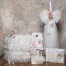 Σετ πακέτο Βάπτισης με ρομαντικές δανδέλες Baby Bloom K23.09 για κοριτσια PRINTEMPS 2023 8τμχ