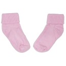 Βρεφικές κάλτσες μονόχρωμες ροζ (0-3 μηνών)