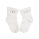 Βρεφικές κάλτσες με στρας λευκές