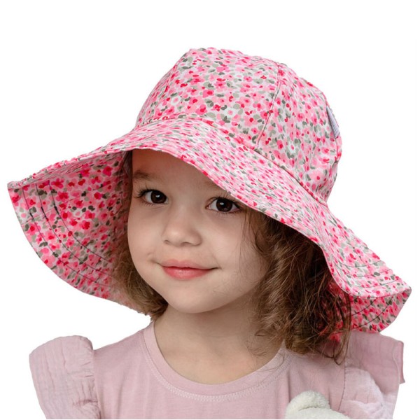 Καπέλο με σχέδια πολύχρωμο-ροζ 'ABIGAIL' για κορίτσια