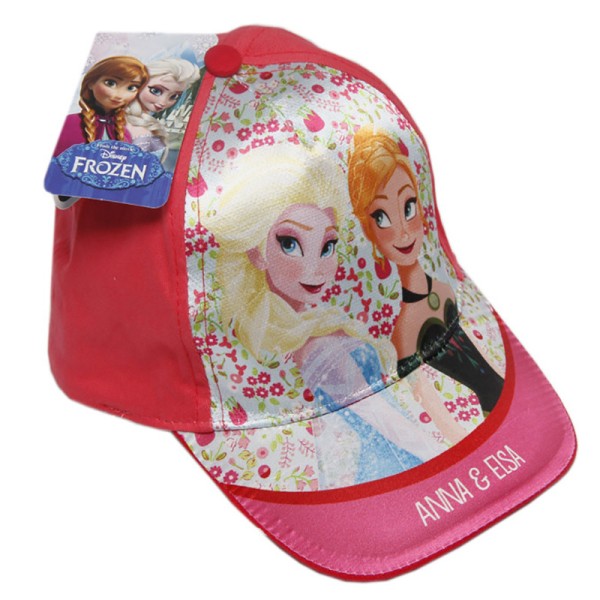 Καπέλο ροζ με τύπωμα Elsa και Anna Disney για κορίτσια