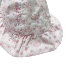 Παιδικό καπέλο bucket με διάφορα σχέδια λευκό-ροζ για κορίτσια (1-4 ετών)
