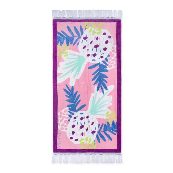 Παιδική πετσέτα malibu ανανάδες μωβ ροζ Tuc Tuc 11349277 για κορίτσια