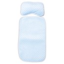 Βρεφικό μαξιλάρι στρωματάκι καροτσιού minky γαλάζιο για αγόρια (60x35 εκ.)