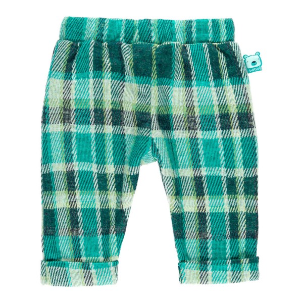Βρεφικό παντελόνι καρό πράσινο για αγόρια Boboli 123130-9611 (6-12 μηνών)