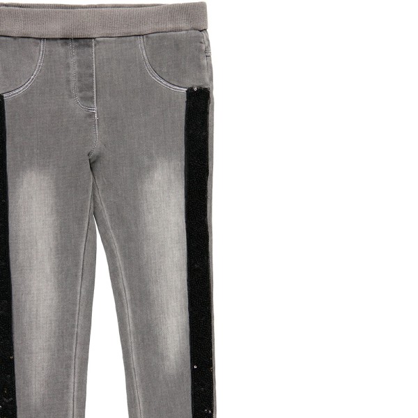 Παδικό παντελόνι τζιν γκρι για κορίτσια Boboli 443146-GREY (8-14 ετών)