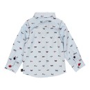 Παιδικό πουκάμισο σιέλ για αγόρια Boboli 713157-9595 (2-6 ετών)