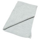 Βρεφική πλεκτή γκρι κουβέρτα με πλεξούδες για αγόρια (85x90 εκ.)