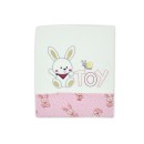 Βρεφική πάνα αγκαλιάς toy ροζ λευκό για κορίτσια (70x80)