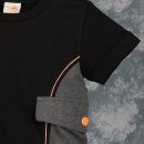 Βρεφικό σετ t-shirt με παντελόνι φόρμας σκούρο γκρι (6-24 μηνών)