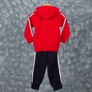 Παιδικό σετ ζακέτα με παντελόνι φόρμας κόκκινο-μπλε για αγόρια (4-6 ετών)