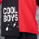Παιδικό σετ φόρμας κόκκινο-μπλε για αγόρια (1-4 ετών)